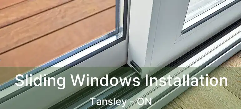  Sliding Windows Installation Tansley - ON