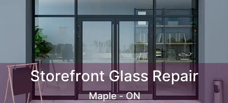  Storefront Glass Repair Maple - ON