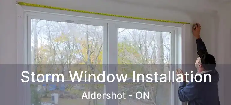  Storm Window Installation Aldershot - ON