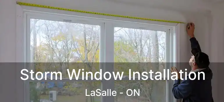  Storm Window Installation LaSalle - ON