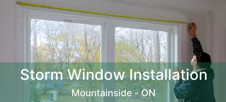  Storm Window Installation Mountainside - ON