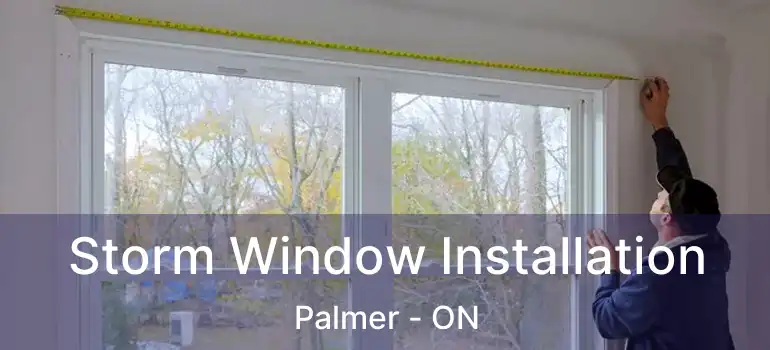  Storm Window Installation Palmer - ON