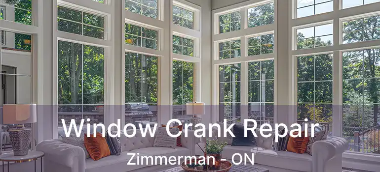  Window Crank Repair Zimmerman - ON