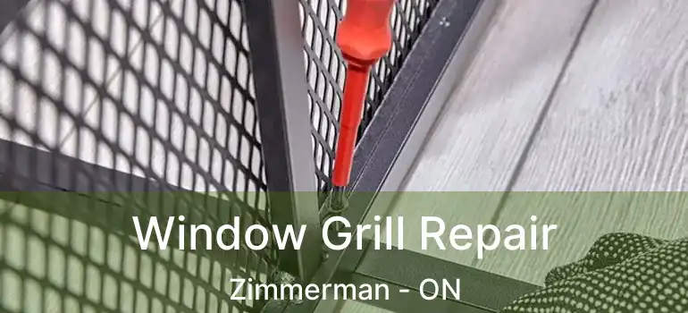  Window Grill Repair Zimmerman - ON