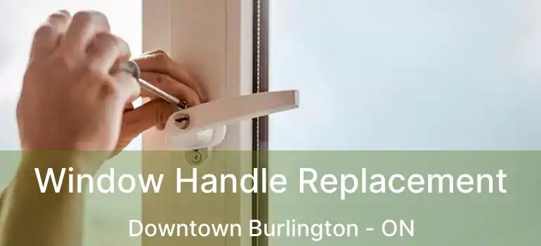  Window Handle Replacement Downtown Burlington - ON