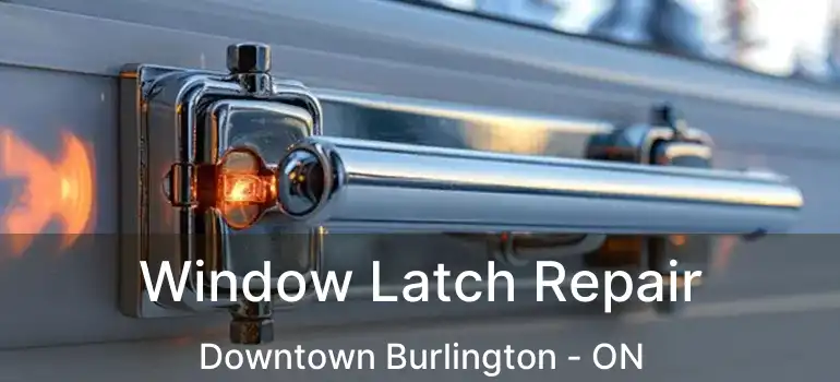  Window Latch Repair Downtown Burlington - ON