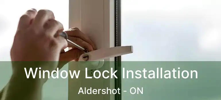  Window Lock Installation Aldershot - ON