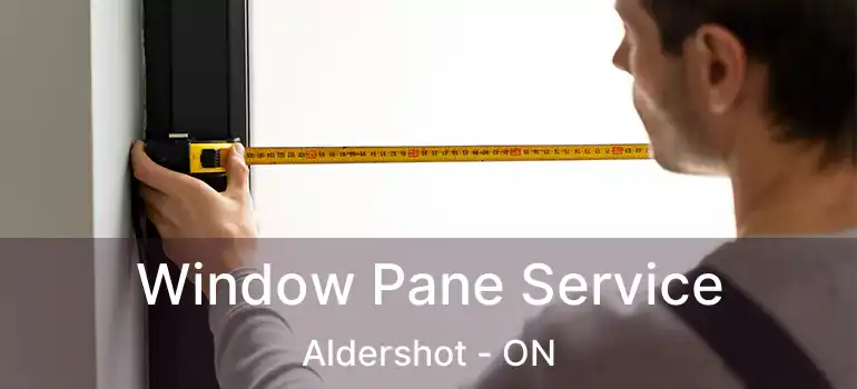  Window Pane Service Aldershot - ON