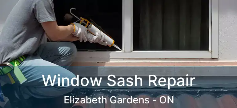  Window Sash Repair Elizabeth Gardens - ON