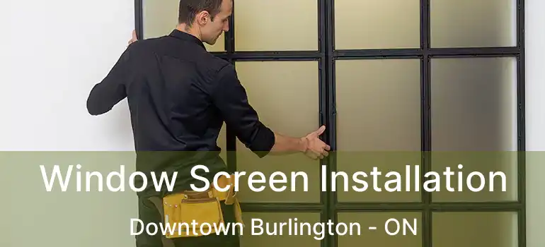  Window Screen Installation Downtown Burlington - ON