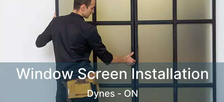  Window Screen Installation Dynes - ON