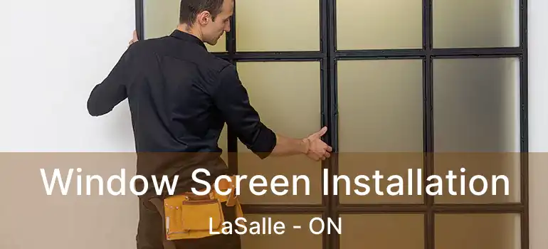  Window Screen Installation LaSalle - ON