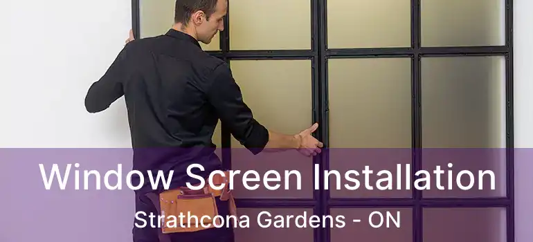  Window Screen Installation Strathcona Gardens - ON